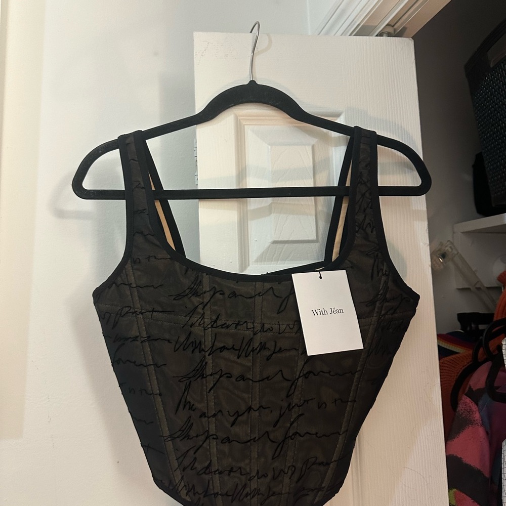 With Jéan Alissa corset top
